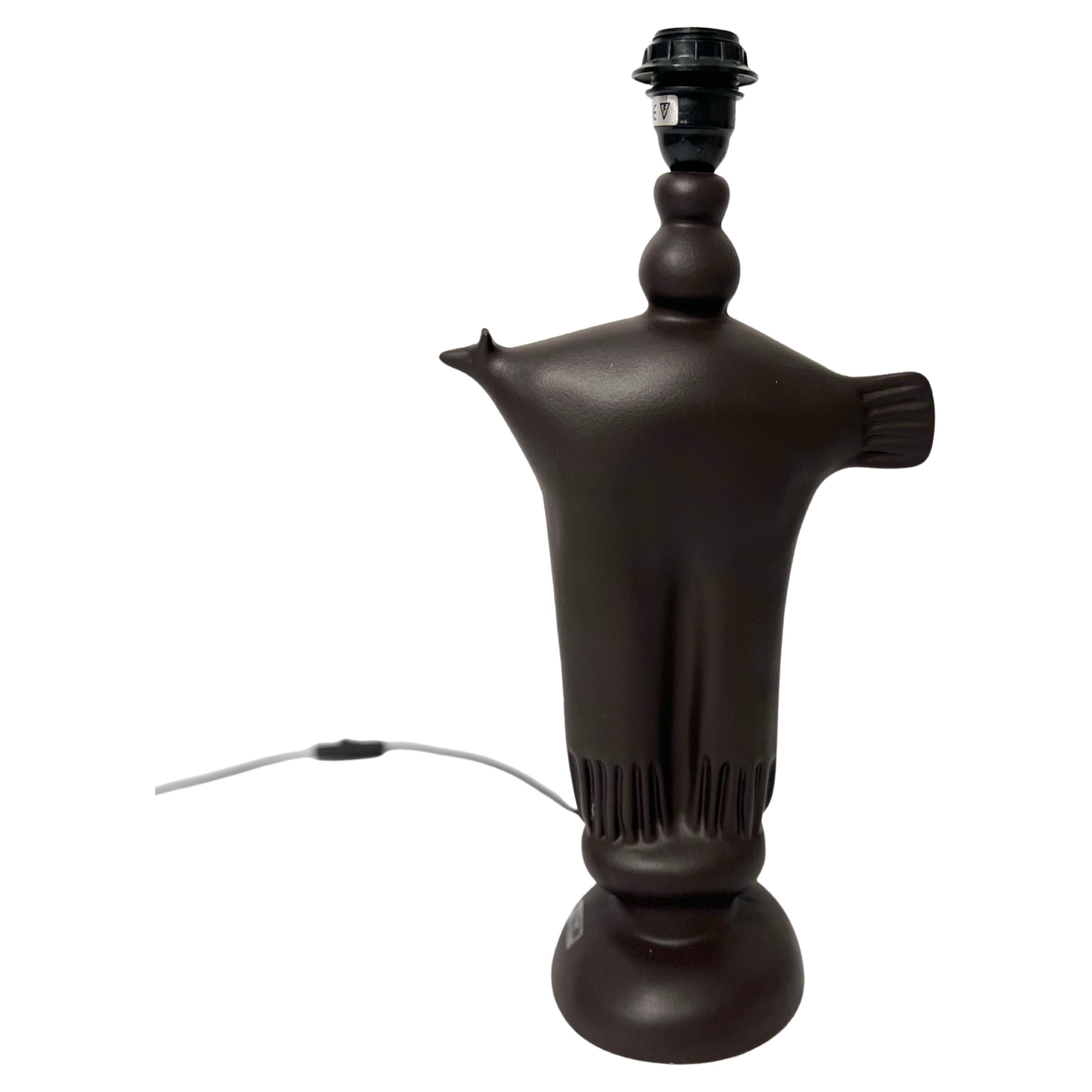 Lampe zoomorphe en céramique de Pierre Casenove pour Lunéville, France 1990