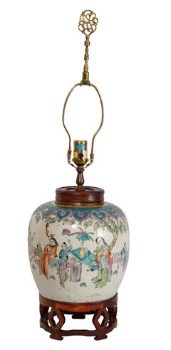 Lamped 19th Century Qing Vase