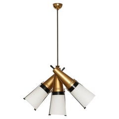 Lamperti Ceiling Pendant, Italy 1950s