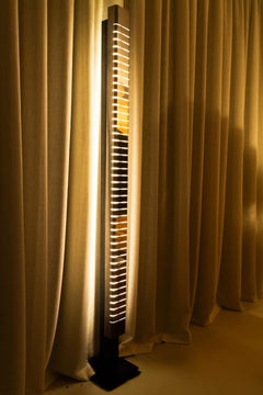 Lamperti Stehleuchte aus verchromtem Stahl, 1970