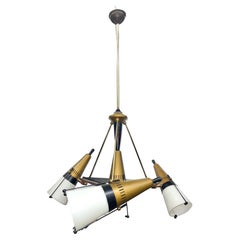 Lamperti Four Cone Suspension Light