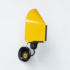 Lampada da parete Lamperti  giallo italiano moderno anni '70