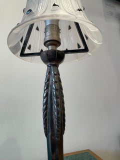 Lampes de tables René Lalique (1860-1945) et Verrerie de Wingen-sur Moder