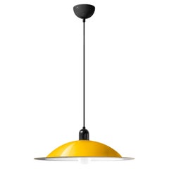 'Lampiatta' Metal Pendant in Glossy Yellow for Stilnovo
