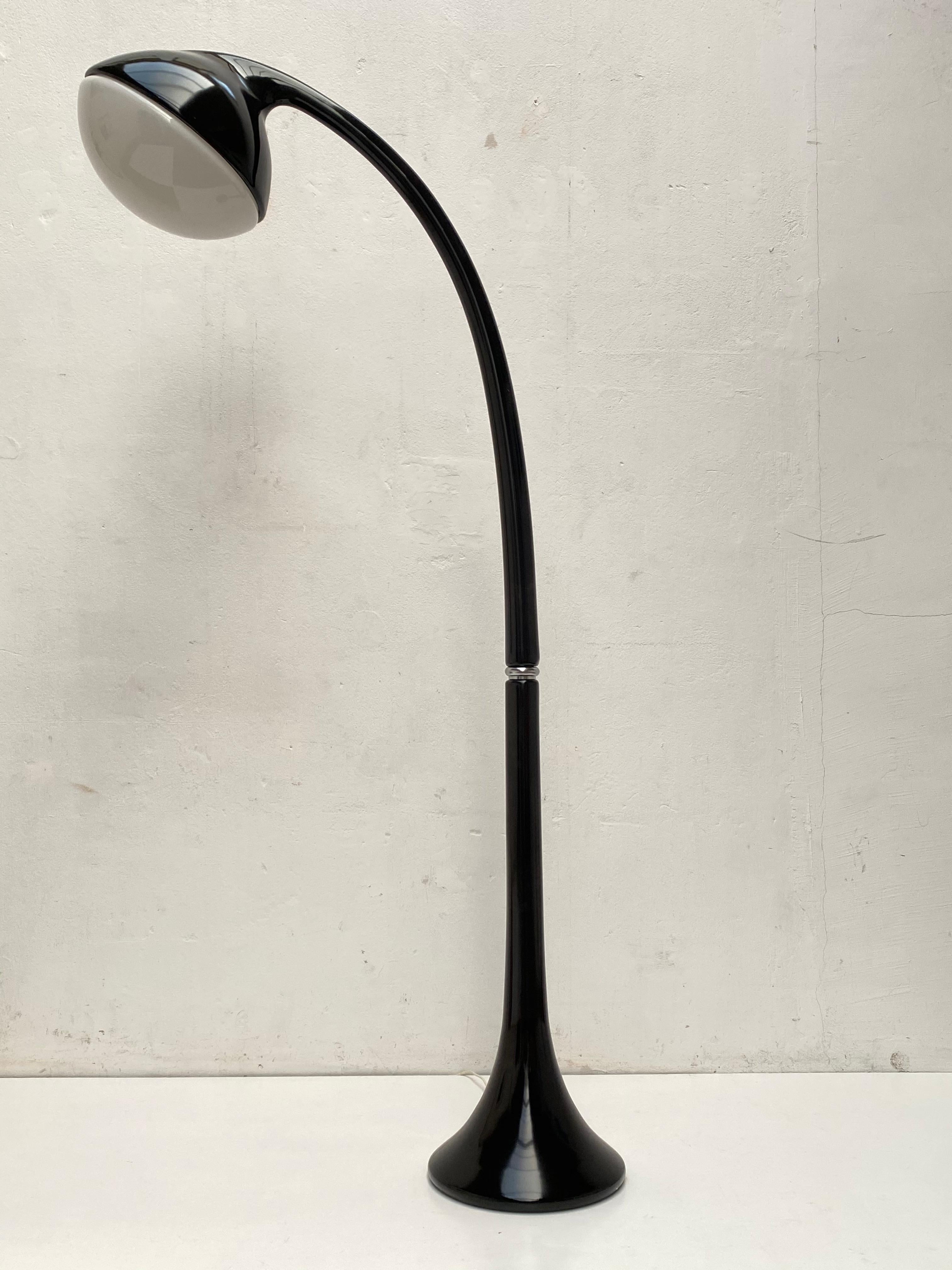 Resin 'Lampione' Floor Lamp by Fabio Lenci for DH Guzzini, Italy, 1968, Original Label