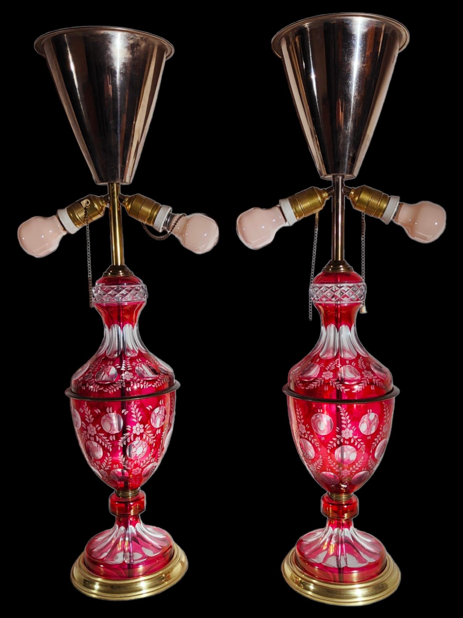 Lamps in Cut Glass from 1900, 20th Century For Sale 4