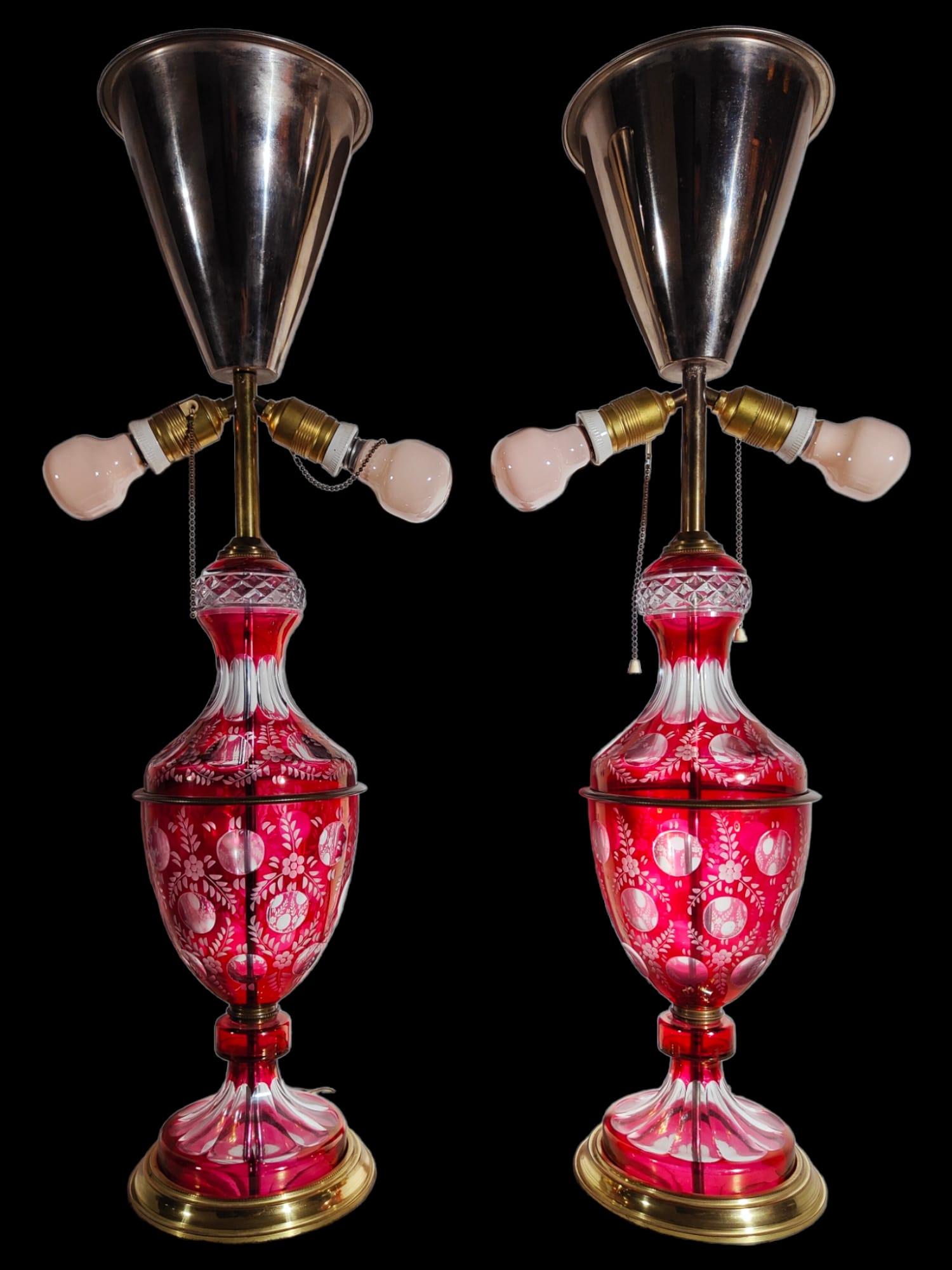 Lamps in Cut Glass from 1900, 20th Century For Sale 5