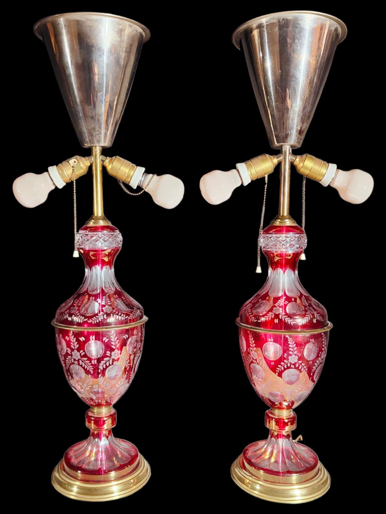 Lamps in Cut Glass from 1900, 20th Century For Sale 2