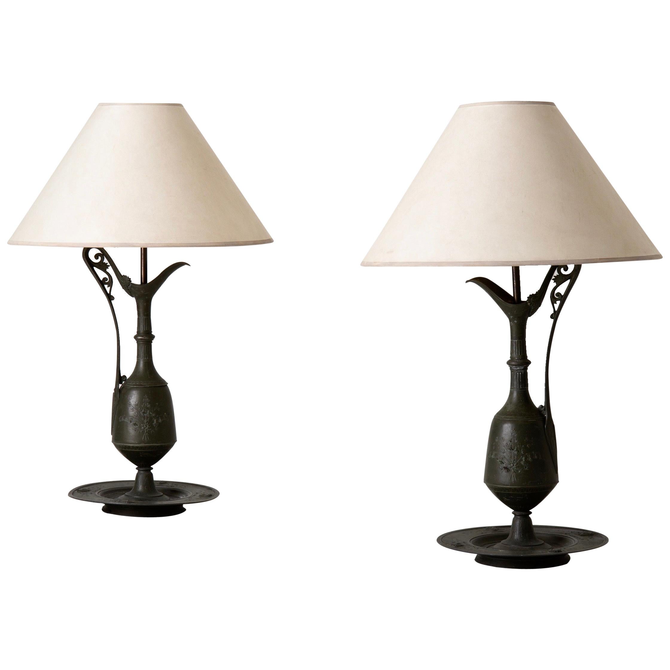 Lamps Table Neoclassical Style Metal France
