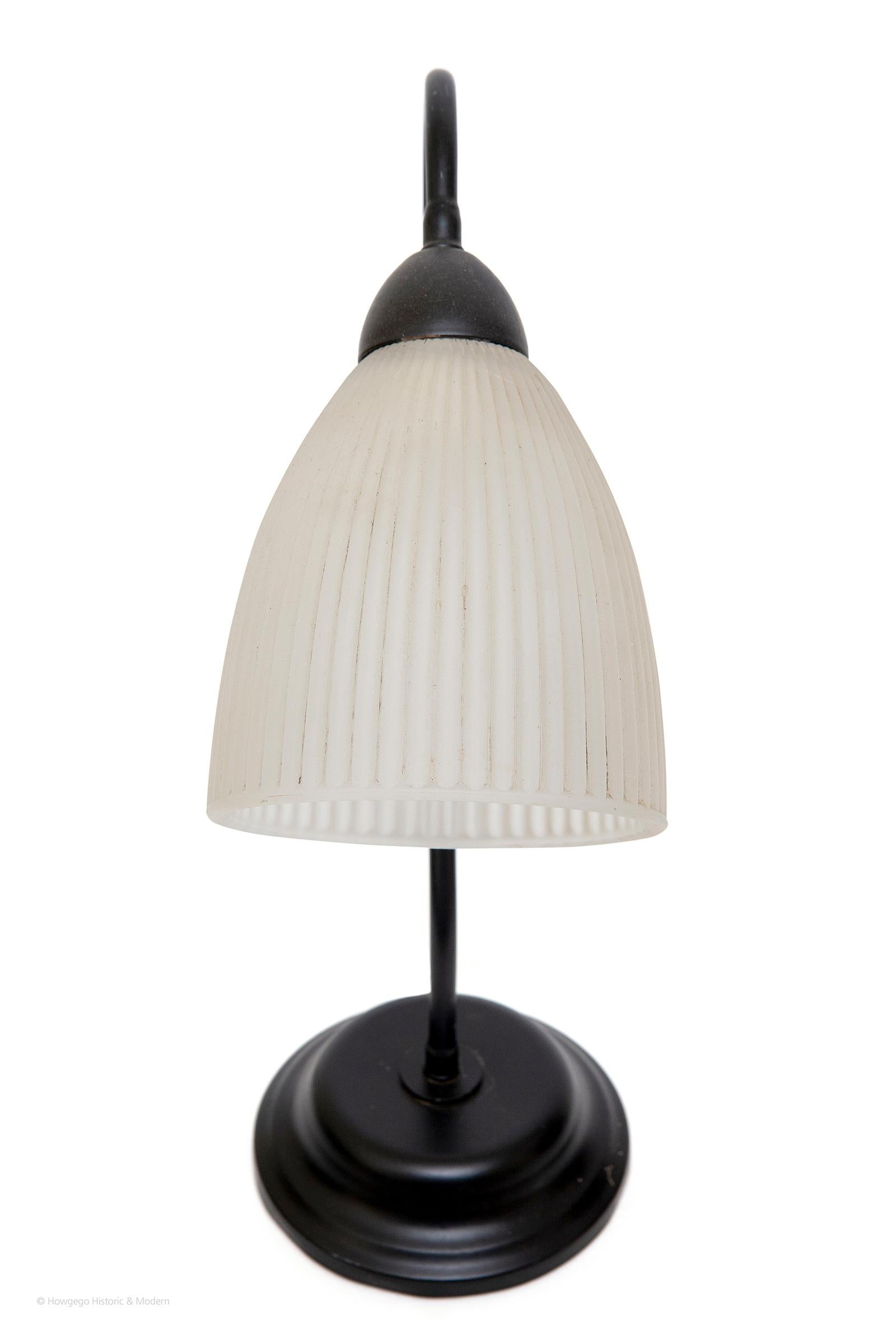 black lamps with white shades