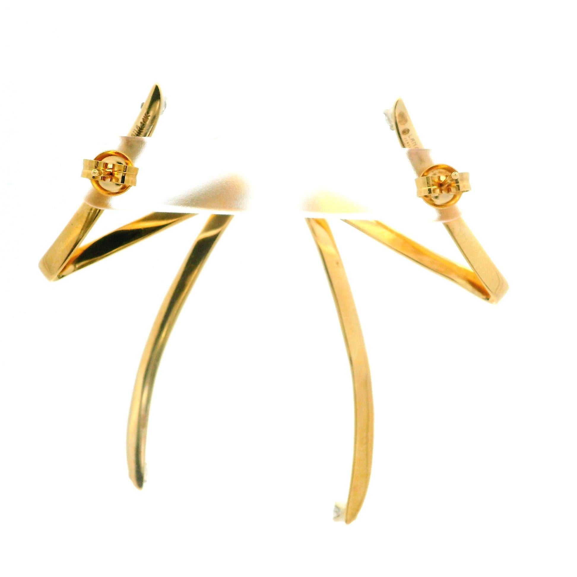 –Stone(s)–
(2) Natural Genuine Diamond - Round Brilliant Cut - Prong Set - G/H Color - VS1-SI1Clarity - 0.20ctw (approx.)

Material: 14k Yellow Gold - 14k White Gold Baskets
Weight: 3.81 Grams
Backing: Post w/ Butterfly Backing (Pierced ears are