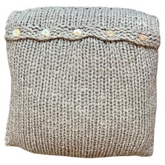 "Lana" Grigio Wool Pillow by Le Lampade