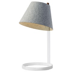 Lana Large Table Lamp in Stone & Grey with White Base by Pablo Designs