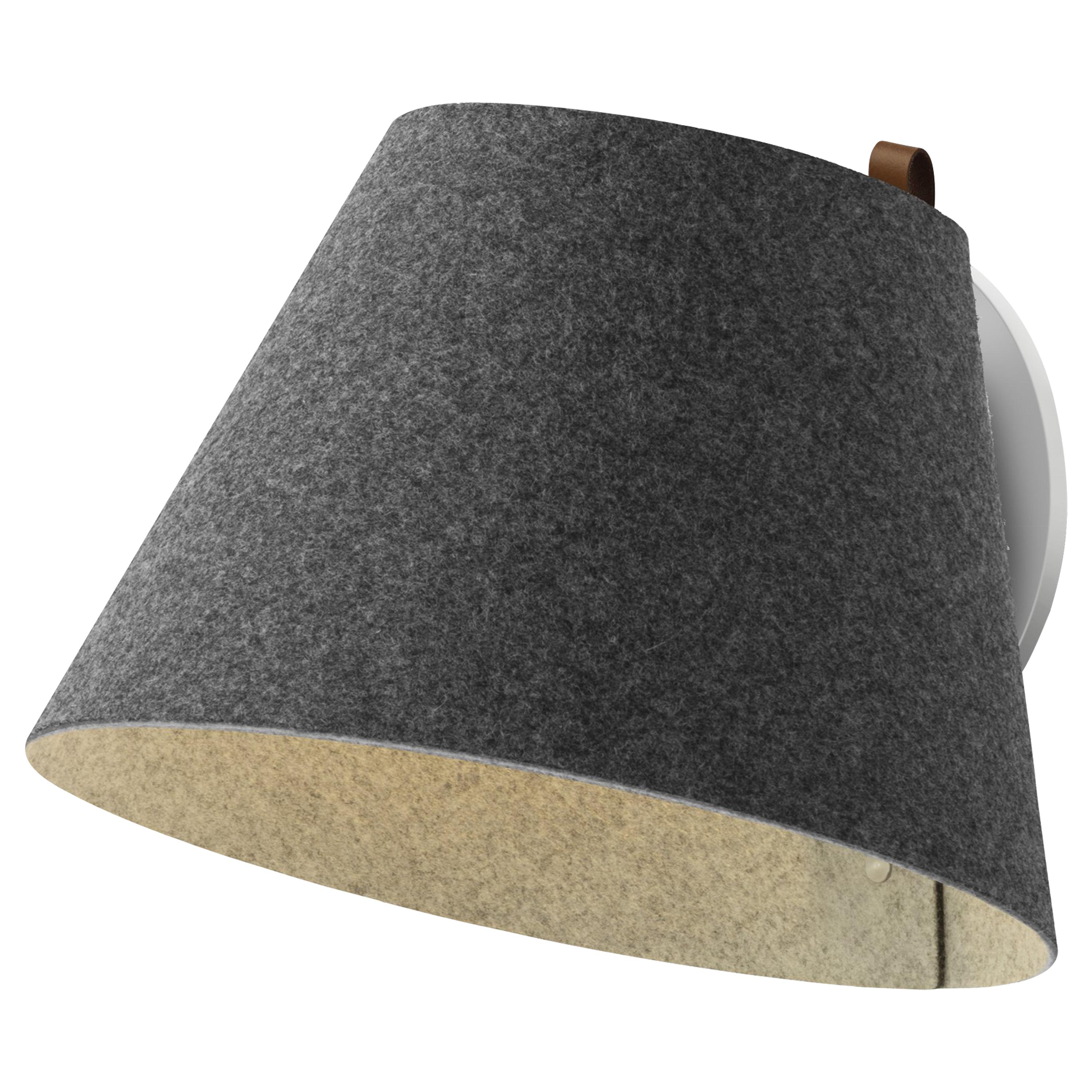 Lana Large Wall Light in Charcoal & Grey by Pablo Designs