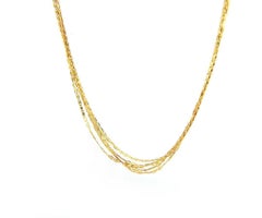 Lana Malibu Five Strand Layering Necklace in 14K Yellow Gold