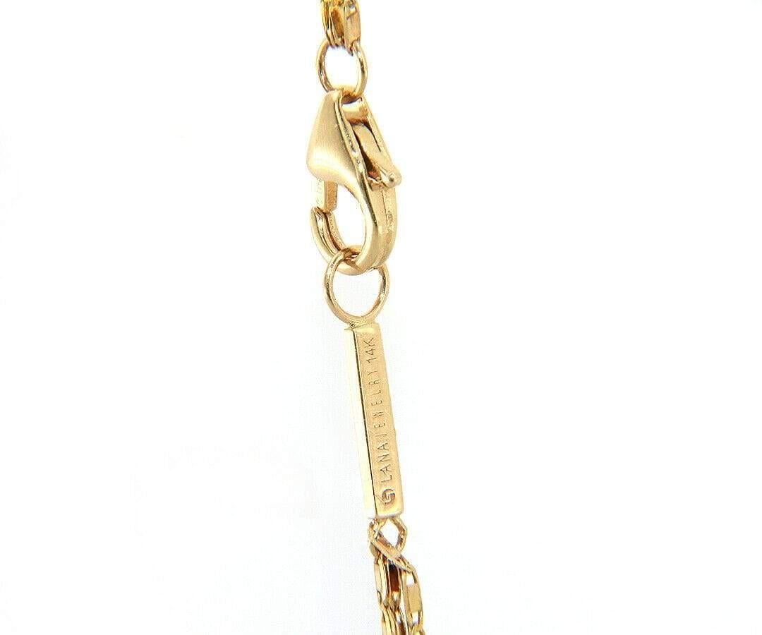 Lana Malibu Five Strand Layering Necklace in 14K Yellow Gold In Excellent Condition For Sale In Vienna, VA