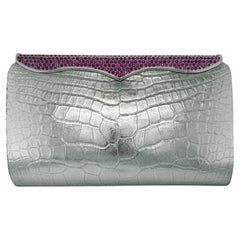 Lana Marks, Limitierte Auflage, Pinker Saphir und Platin Cleopatra Clutch Geldbörsen