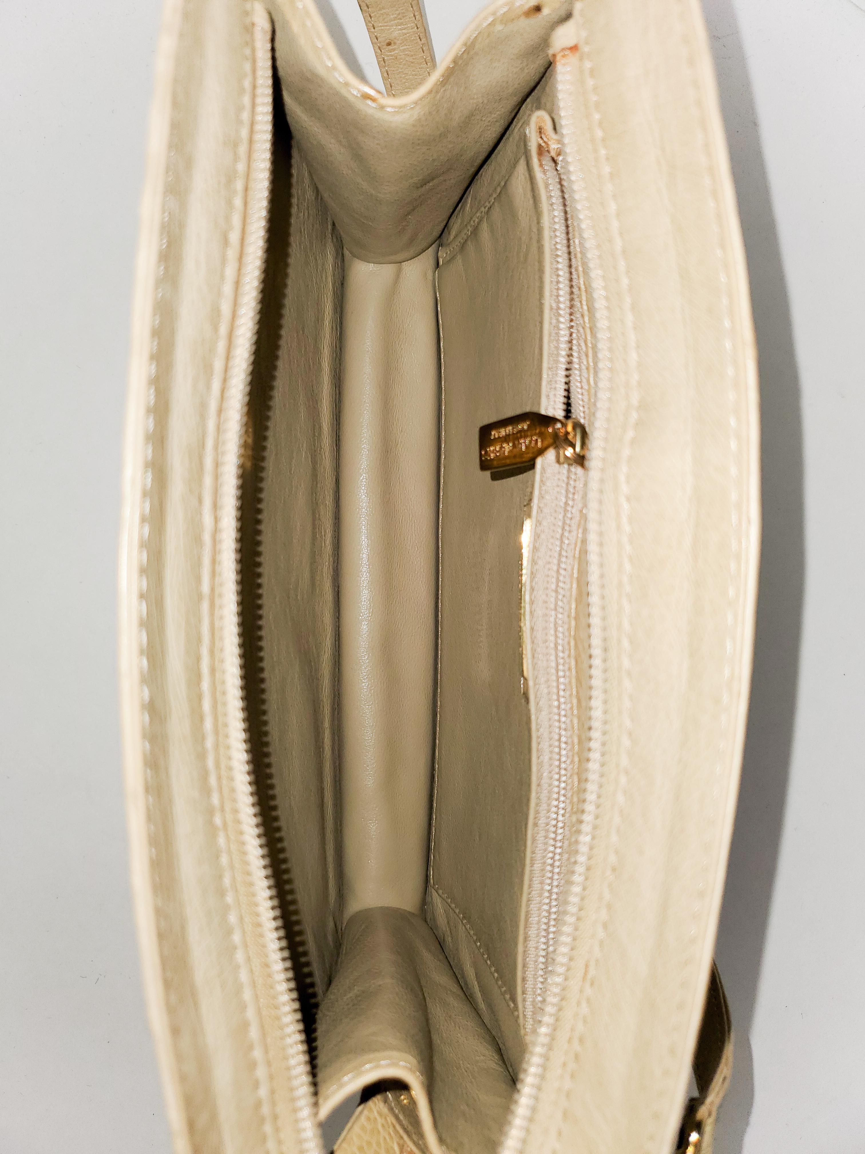 Lana Marks Ostrich Convertible Clutch/Shoulder Handbag For Sale 2