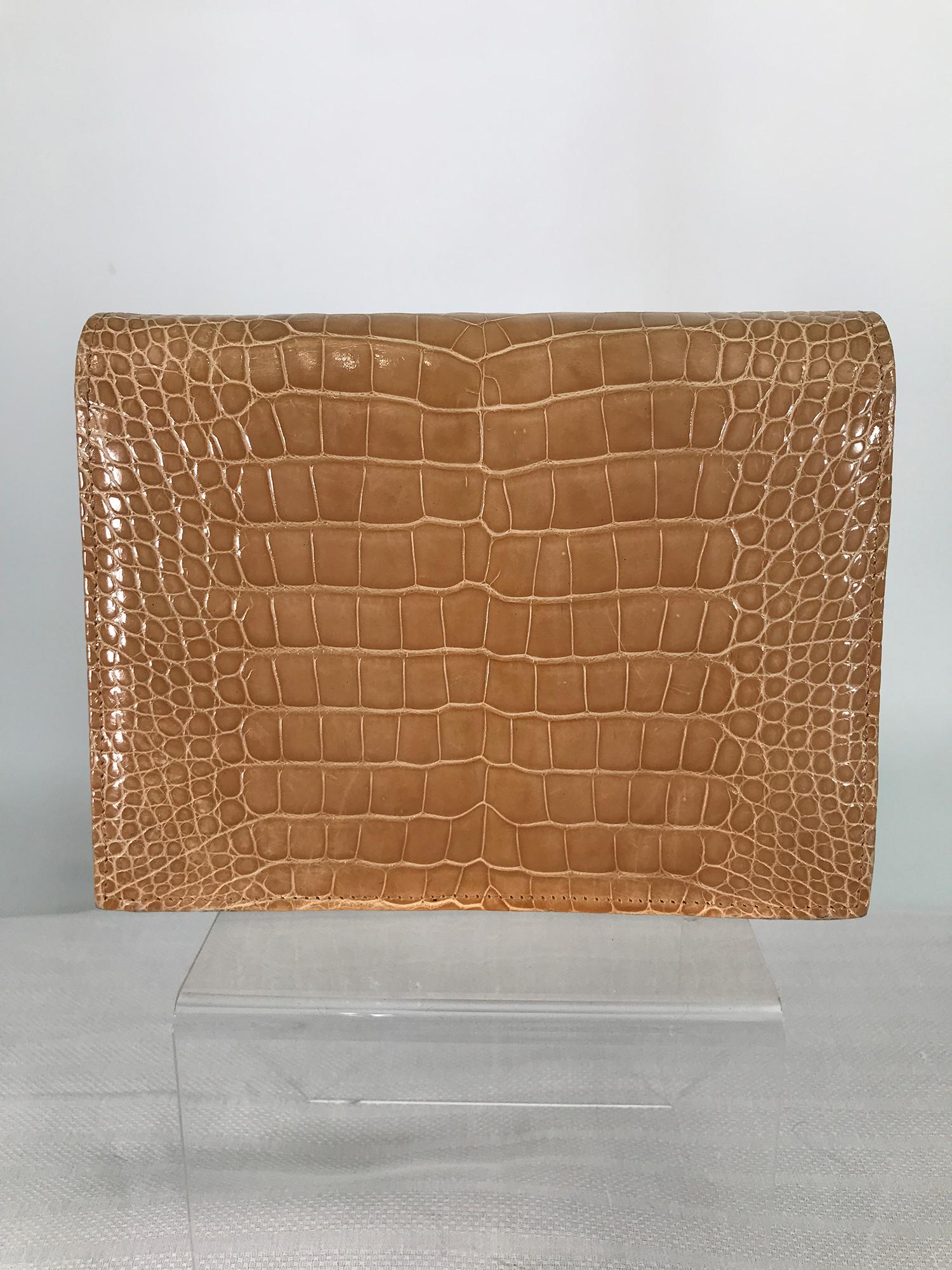 Lana of London Blond Alligator Clutch or Shoulder Bag For Sale 2