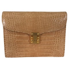 Lana of London - Pochette ou sac à bandoulière en alligator blond