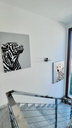 SET DI 2 DIPINTI "Leo" e "Tiger"