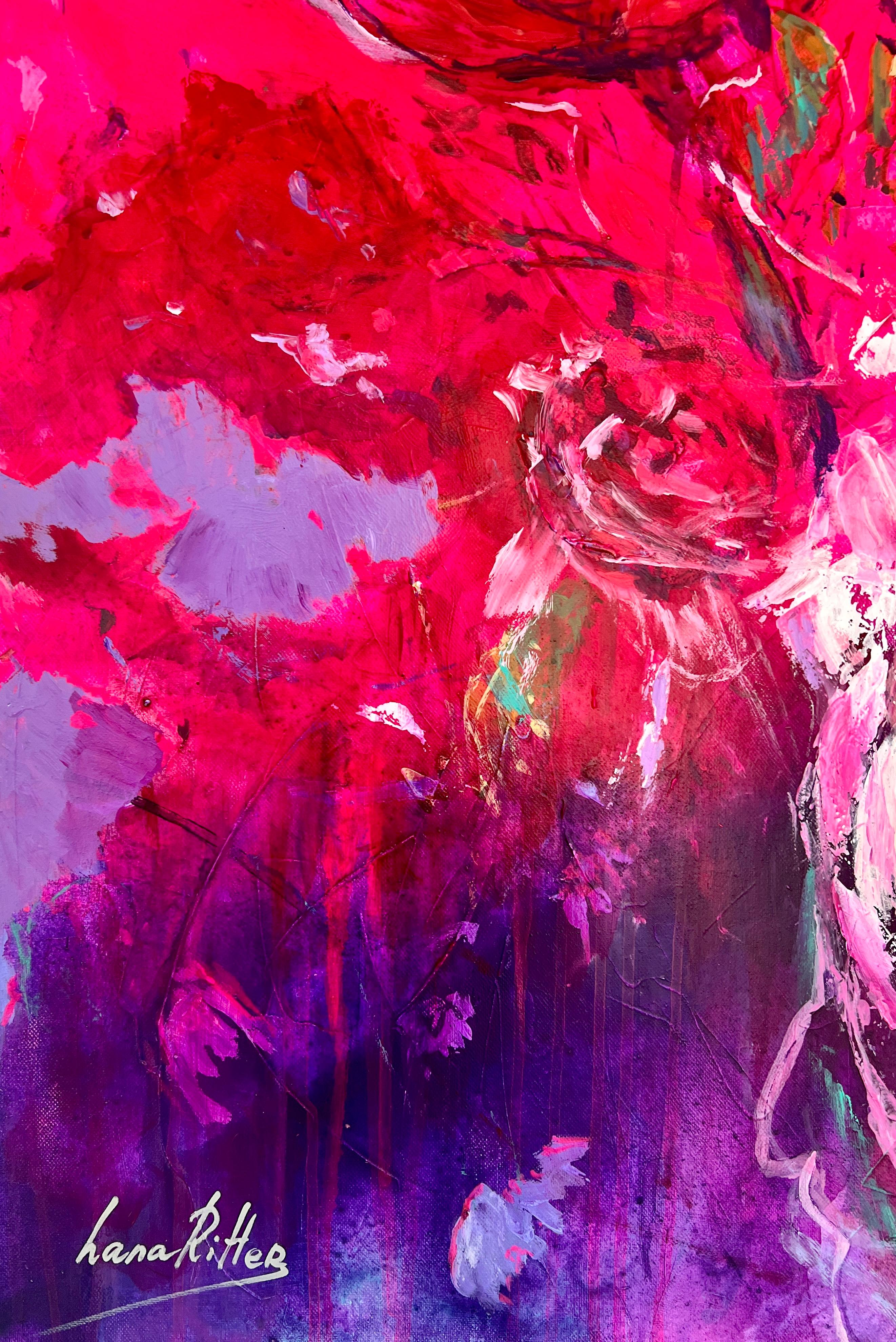 I Love You Babe - Interior Painting Púrpura de Lana Ritter