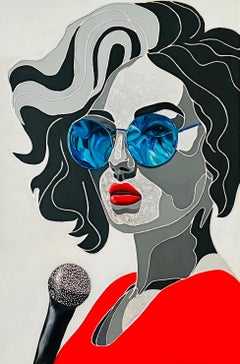 La signora in rosso. Pittura 3d scultorea