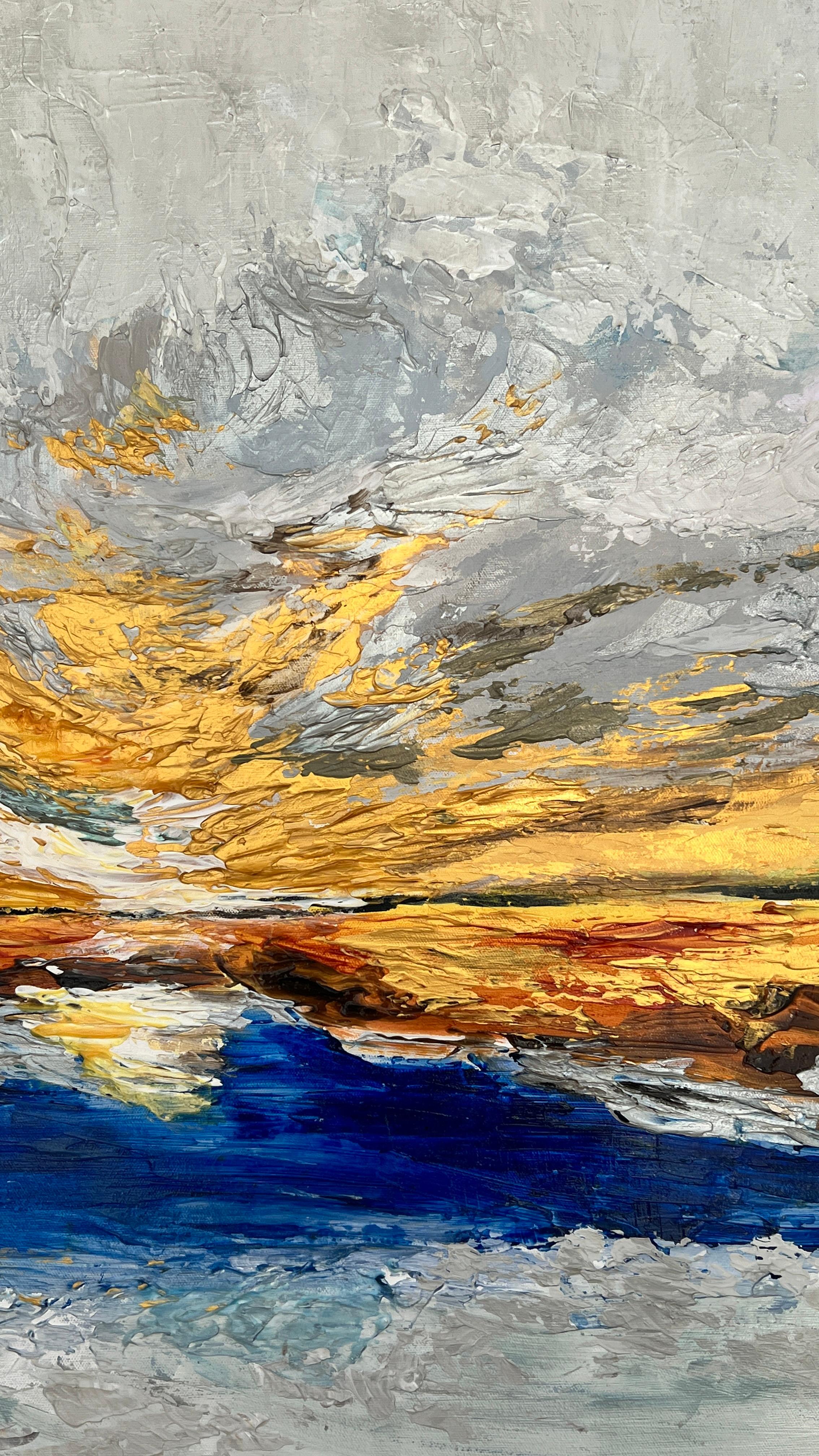 Sonnenuntergangsallegorie (Abstrakt), Painting, von Lana Ritter