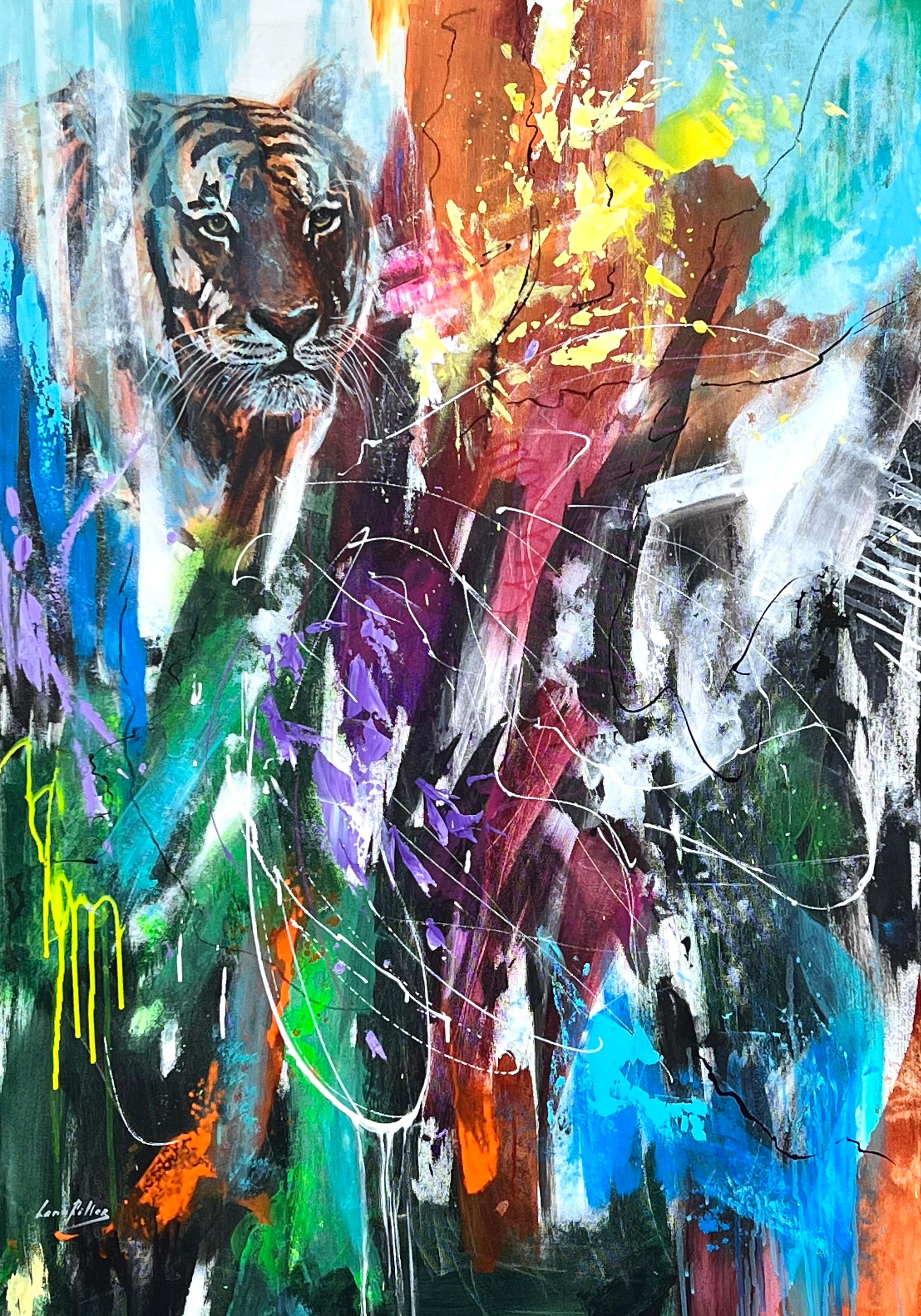 Lana Ritter Animal Painting - Tiger Paradise