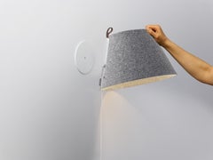 Aplique pequeño Lana en azul ártico y gris de Pablo Designs