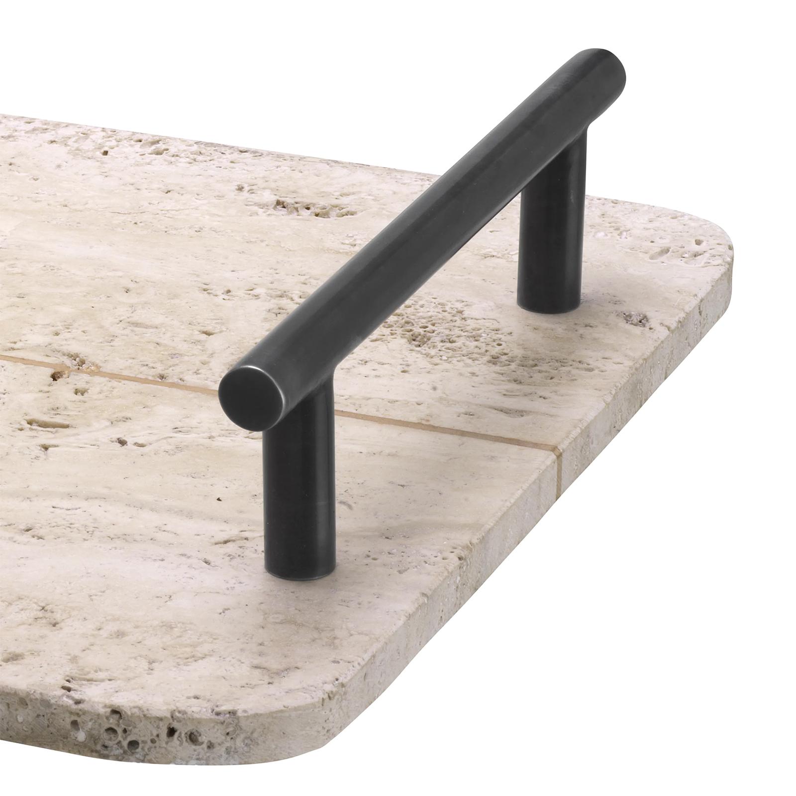 Lana Travertine Tray For Sale 1