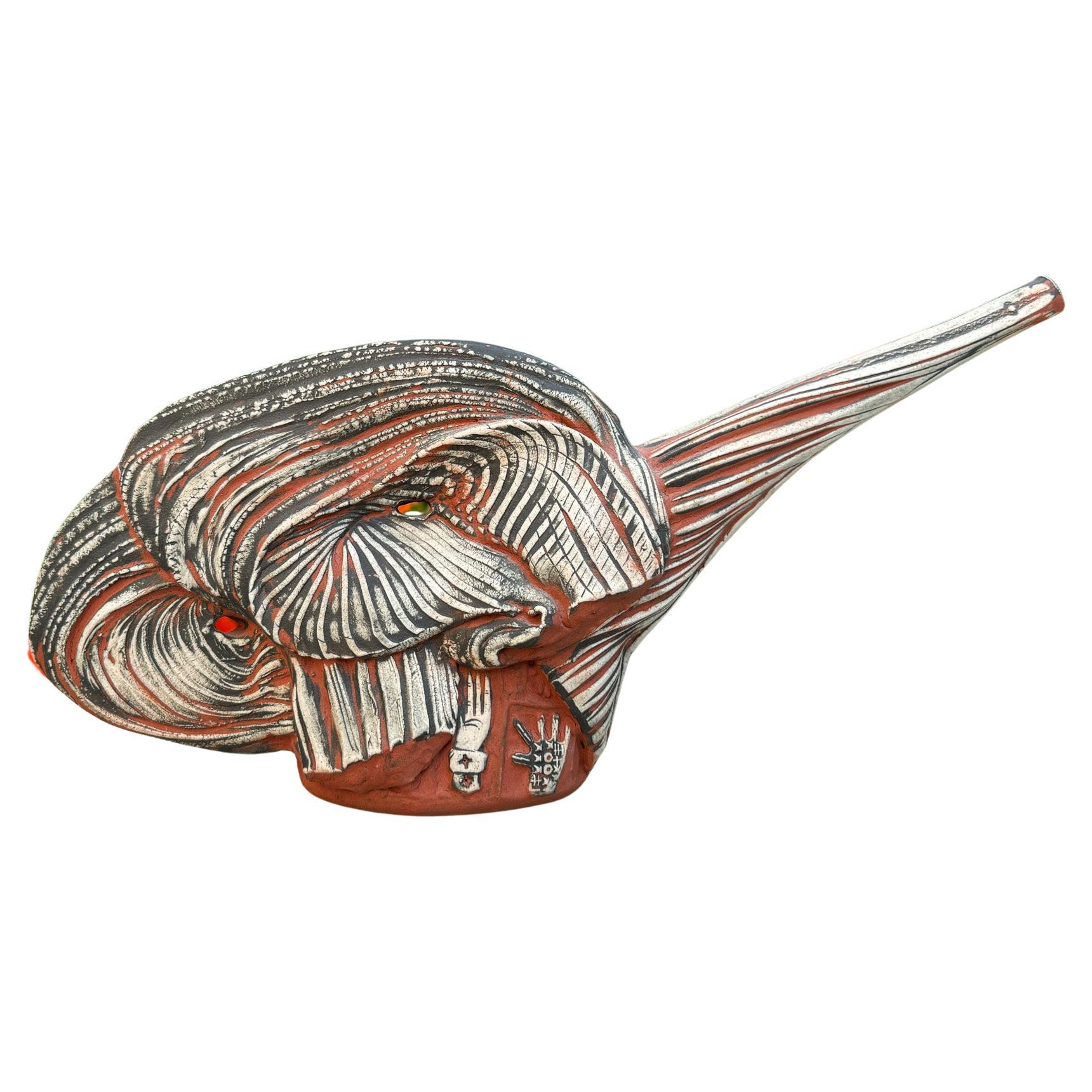 Lana Wilson Ceramic " Artifact Teapot " Sculpture, California, c.1994 For Sale