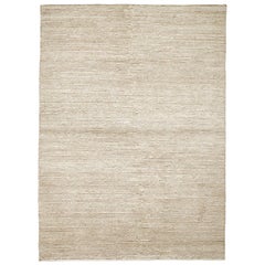 21st Cent Warm Ivory Wool Durable Rug by Deanna Comellini In Stock 170x240 cm