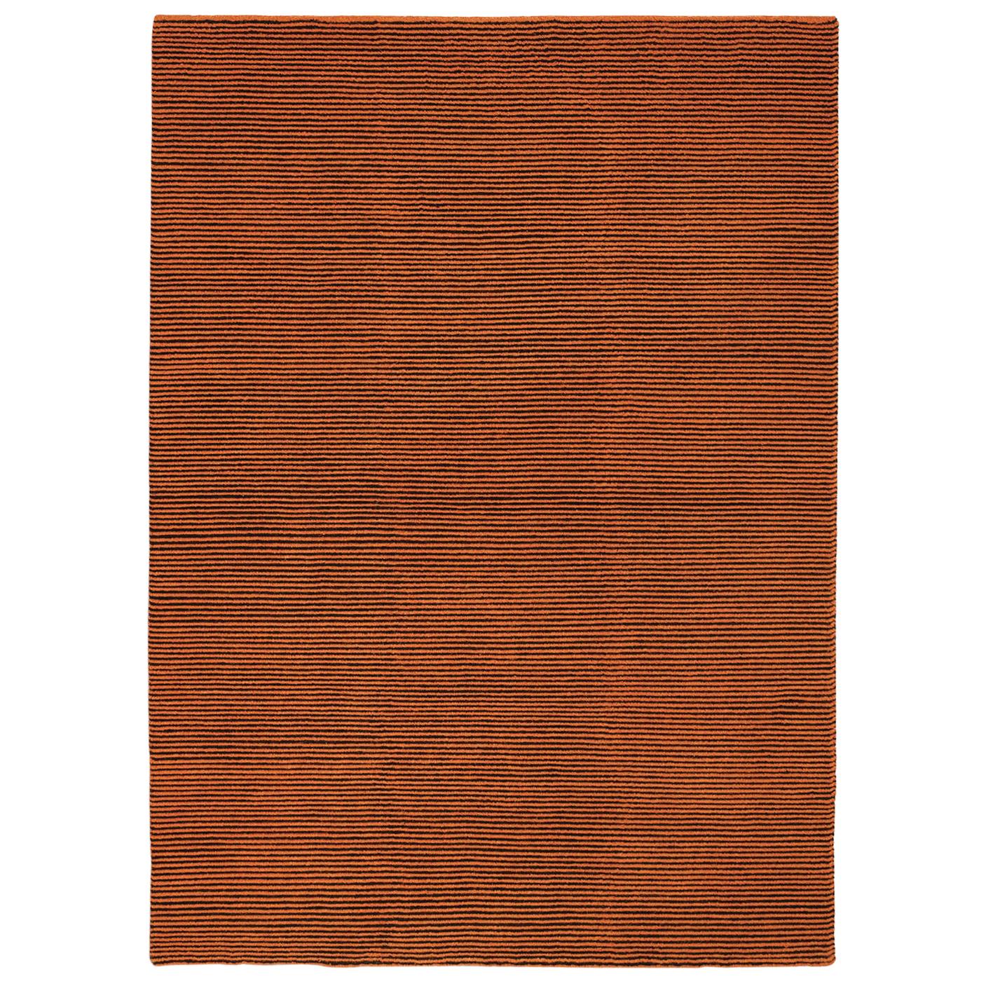 Zeitgenössischer weicher natürlicher orangefarbener Teppich aus reiner Wolle von Deanna Comellini 170x240 cm