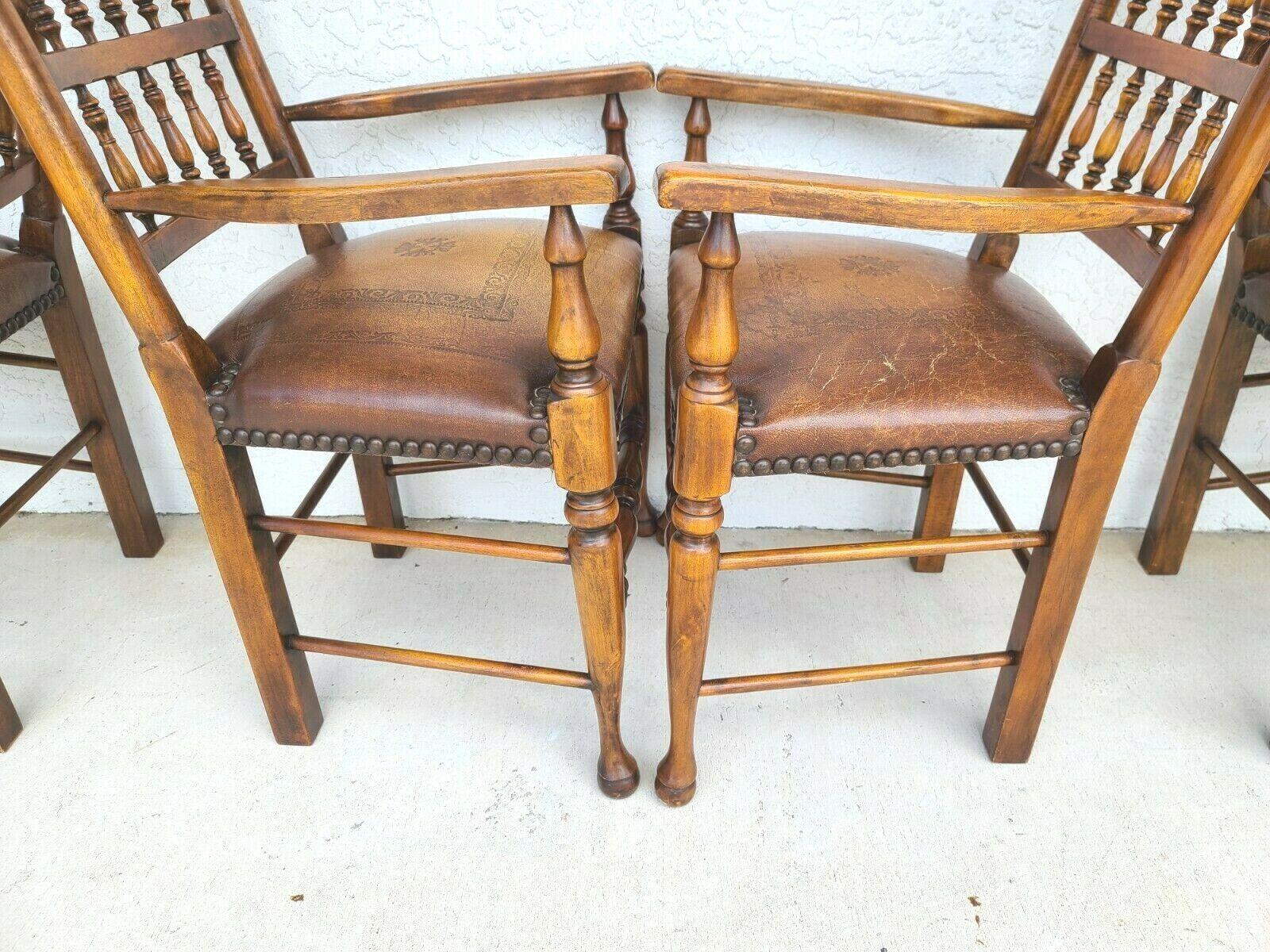 For FULL item description click on CONTINUE READING at the bottom of this page. 
Offering One Of Our Recent Palm Beach Estate Fine Furniture Acquisitions Of A 
Set of (4) Lancashire Style Dining Chairs by THEODORE ALEXANDER Spindle Back Solid Wood