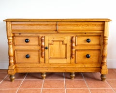 Lancashire Dresser Base Pine 1850 Blonde Antique English Country House Farmhouse