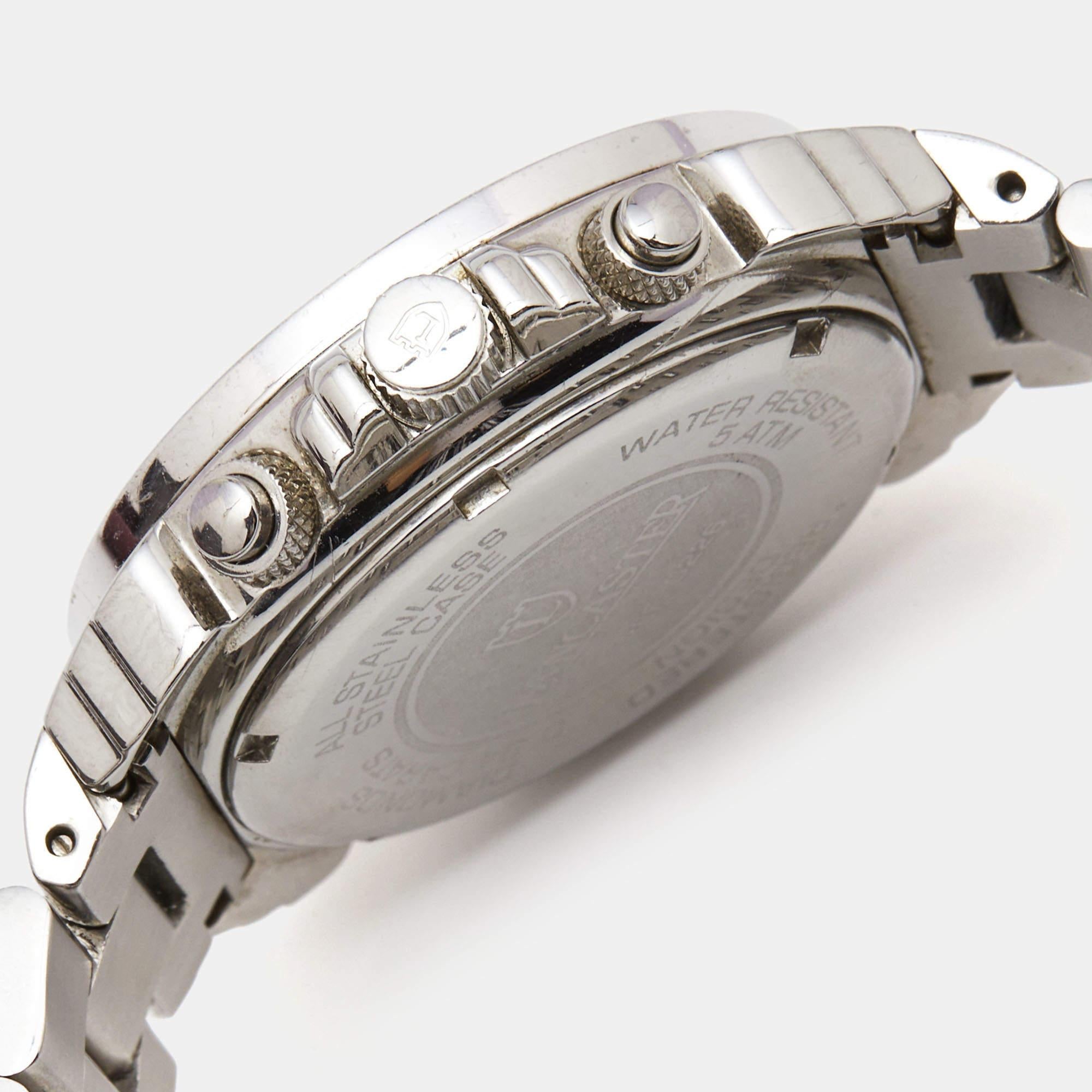 Lancaster Silver Stainless Steel Diamond Ref.0226 Women's Wristwatch 38 mm In Good Condition In Dubai, Al Qouz 2