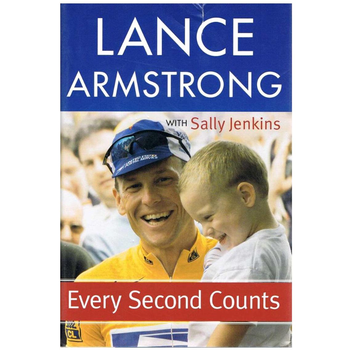 Autographe de Lance Armstrong sur une copie de son autobiographie, 21e siècle