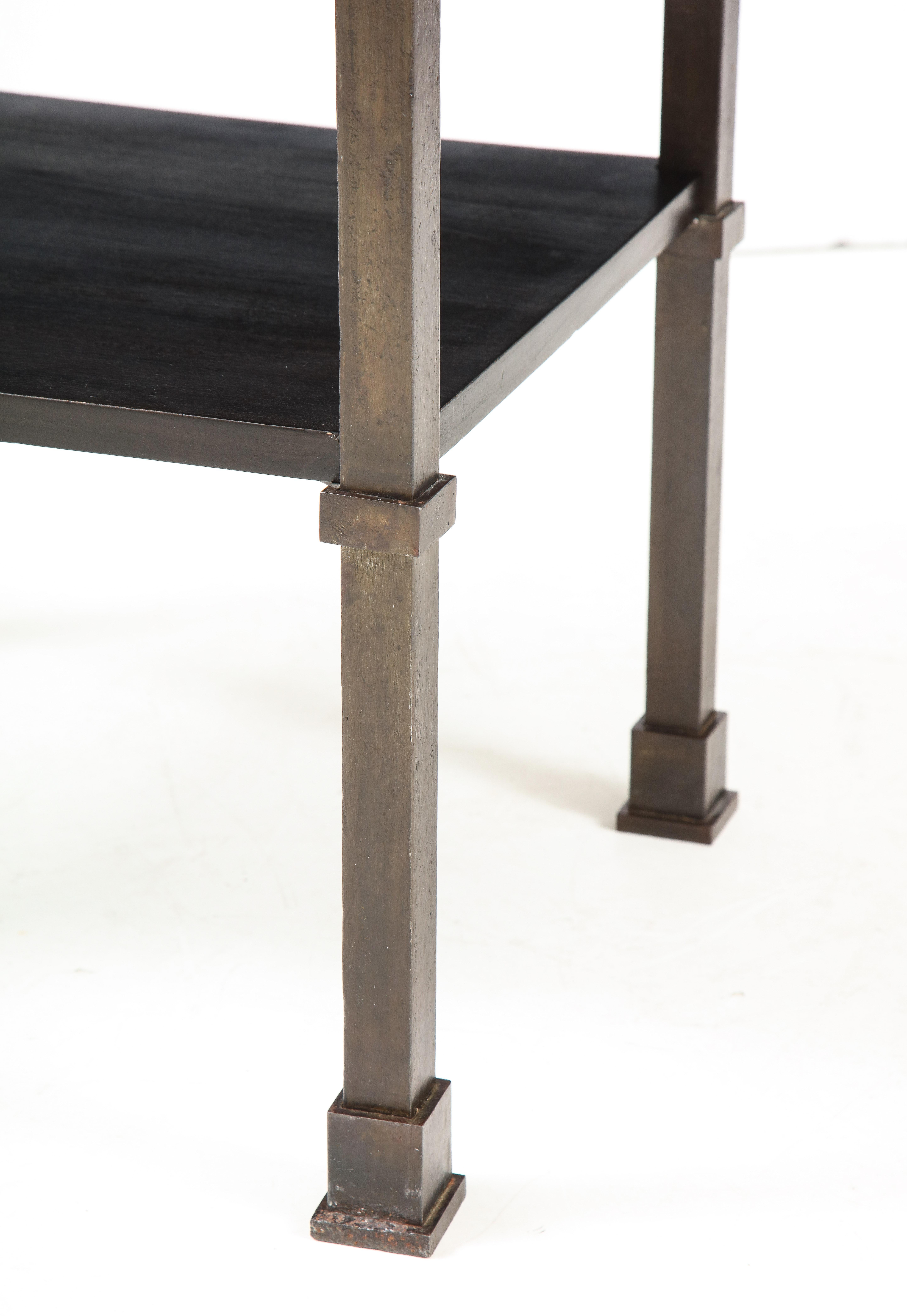 XXIe siècle et contemporain Table d'appoint/Console Lance Thompson fabriquée sur commande, dans le style de Jacques Quinet en vente