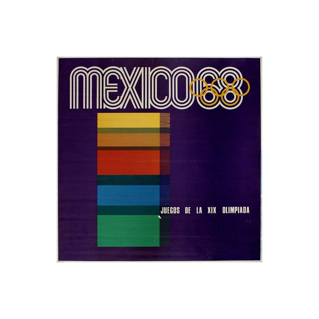 The 1968 Summer Olympics, officially known as the Games of the XIX Olympiad, were held in Mexico City, marking the first time the Olympic Games were hosted by a Latin American country. This historic event was commemorated with a vibrant and iconic