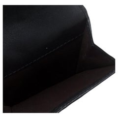 Lancel Black Canvas French Wallet