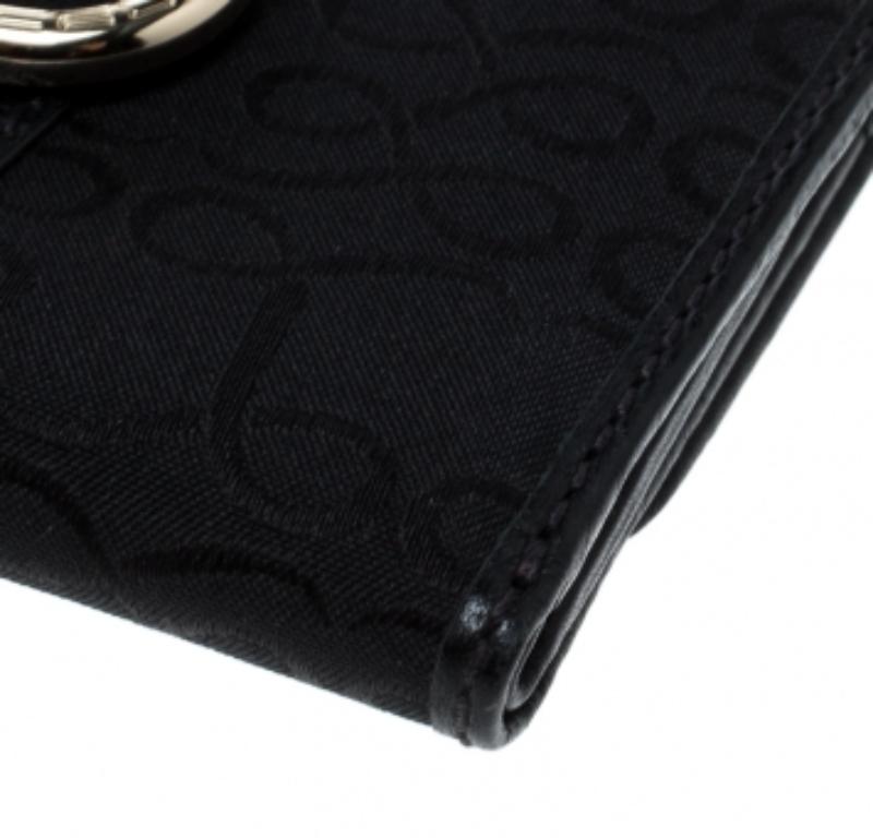 Donna Portafoglio Lancel in tela nera in vendita