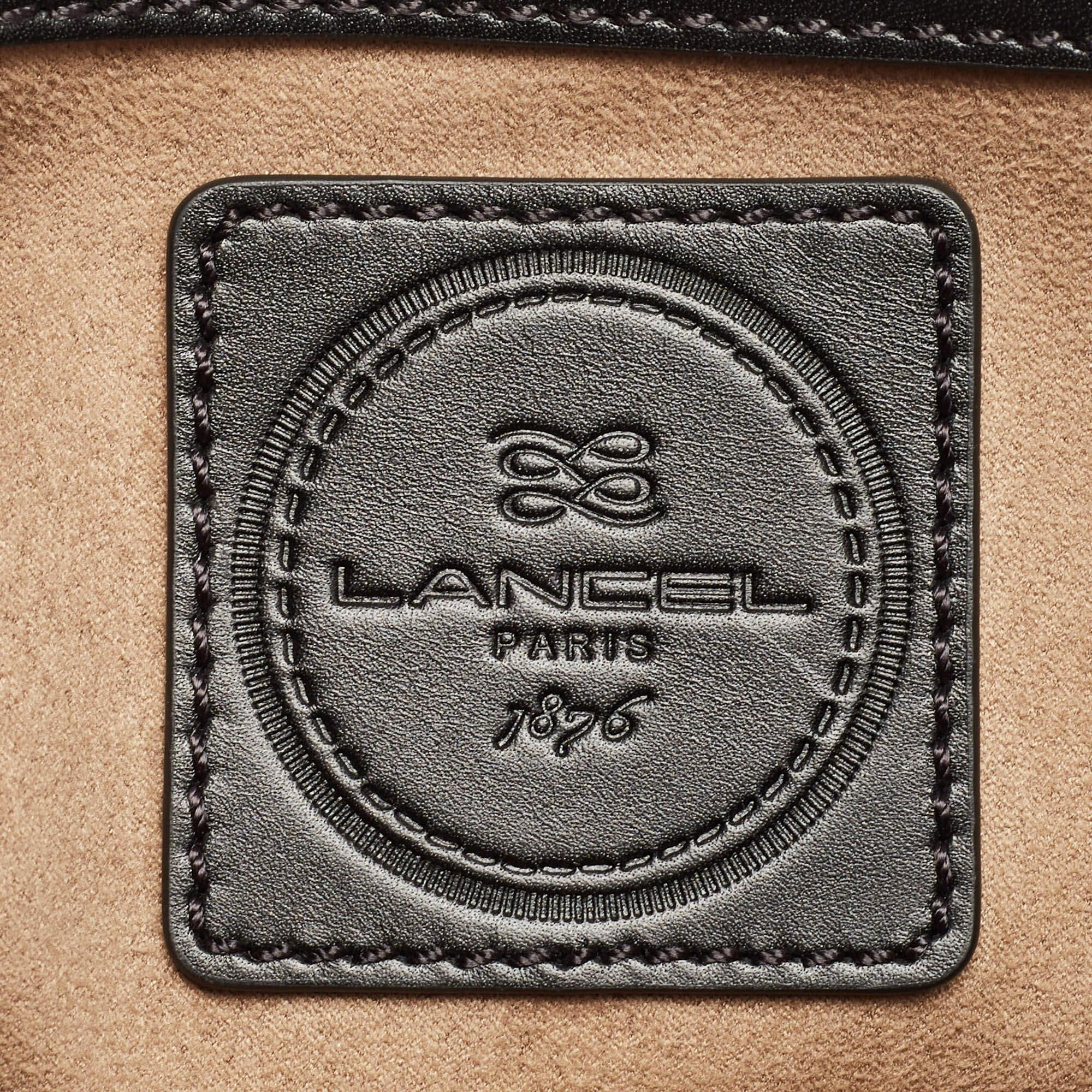 Lancel Black Leather L De Lancel Top Handle Bag 6