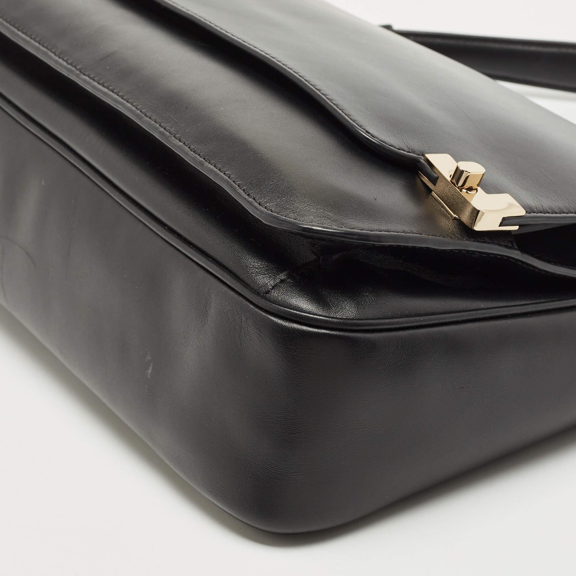 Lancel Black Leather L De Lancel Top Handle Bag 3