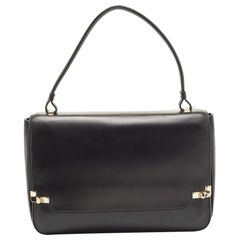 Lancel Black Leather L De Lancel Top Handle Bag