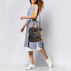 Lancel Brown Leather Premiere Flirt Bucket Bag