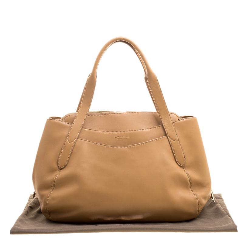 Lancel Brown Leather Satchel 7