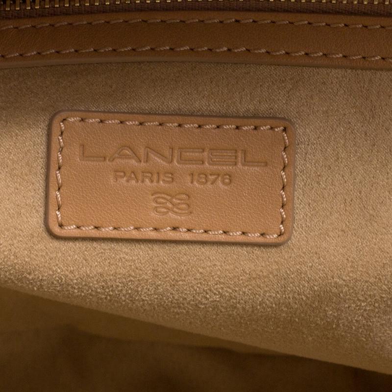 Lancel Brown Leather Satchel 4