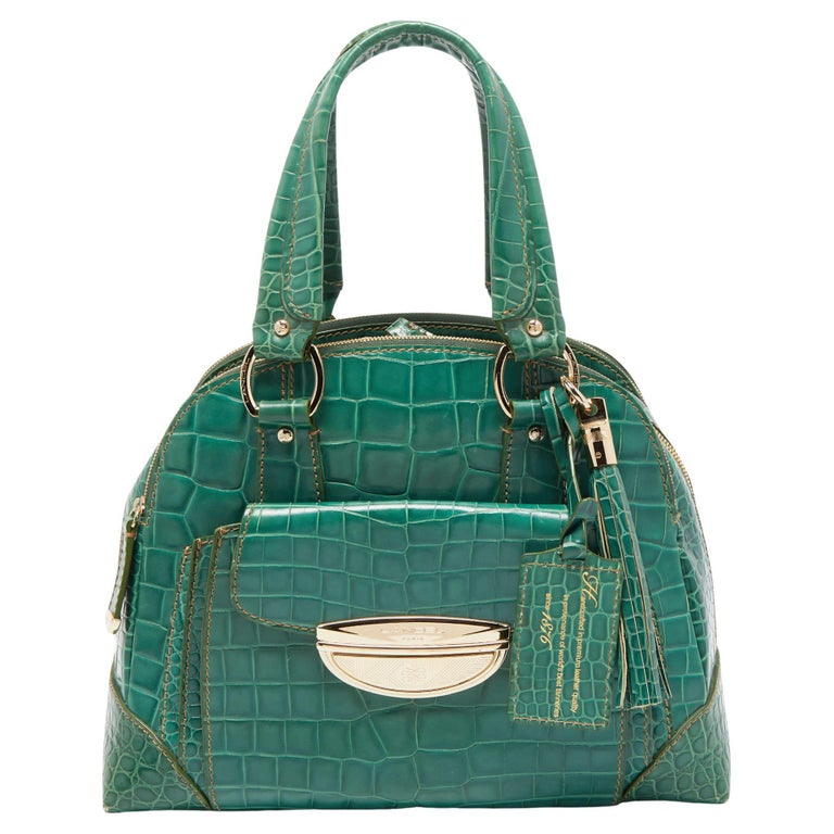 Serv Eliette Adjani De Lancel Lancel Sac à Main En Cuir Embossé