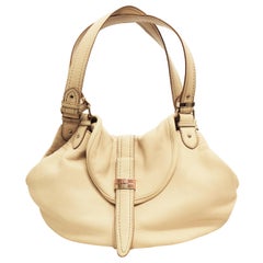 Lancel - Cuir de galet ivoire - Deux bracelets  Sac à bandoulière